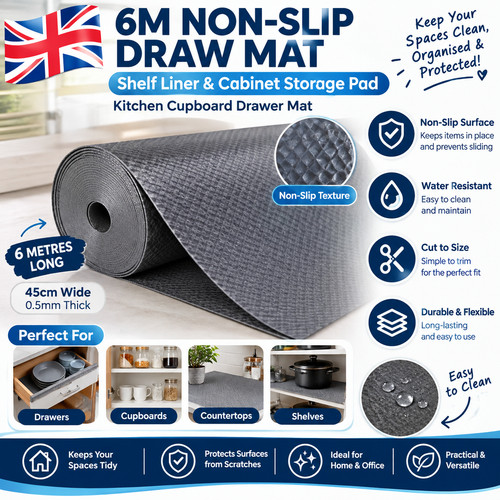 Non slip draw mat shelf - mat,